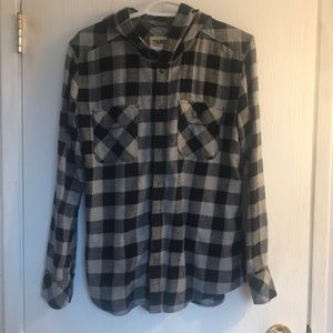 TNA boyfriend fit plaid top